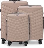 Phoenix Collection PHOENIX 2.0 Ensemble de valises Polypropylène Champagne Serrure à combinaison