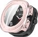 Qubix - Coque rigide avec protection d'écran (étanche) - Rose rosé - Convient pour Samsung Galaxy Watch Ultra / Ultra 2 - 47mm