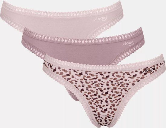 Sloggi GO Crush String 3-pack Dames Onderbroek - Cacoa/Bruin - Maat XL