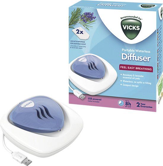 Vicks Watervrije Verdamper Incl 2 Rozemarijn VapoPads