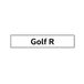 Volkswagen 5K0071801J Kentekenplaatplaat, kentekenplaat, kentekenplaat, met Golf R opschrift