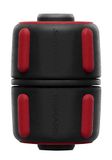 Fiskars Slangreparateur | Met SoftGrip-contactpunten en Kleurcoderingssysteem, Universele maat, Ø 1,9 cm (3/4''), 80 g, Zwart/Rood, 1027066