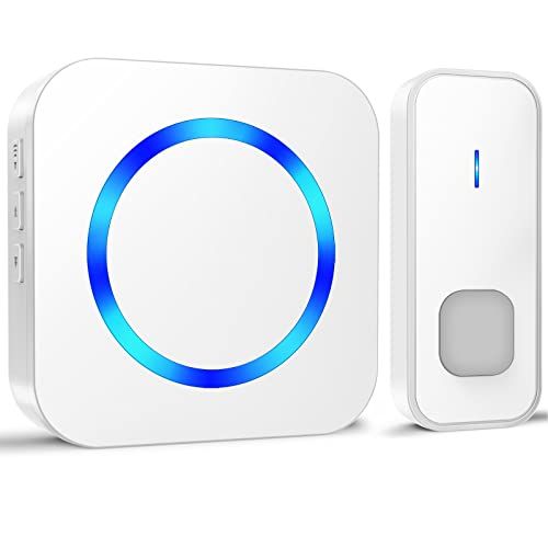 SURFOU Draadloze deurbel - 400 m bereik - 55 beltonen - Wit