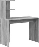 vidaXL Bureau Grijs Sonoma 102 x 50 x 124 cm Bewerkt hout