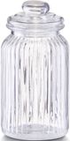 Zeller Voorraadpot - Glas - Rond - Strepen - 1,2 L - 11 x 22 cm