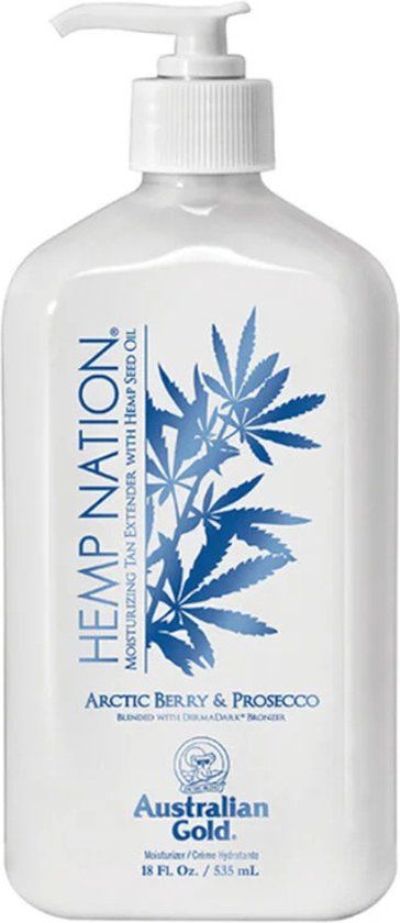 Australian Gold Hemp Nation Arctic Berry & Prosecco Moisturizer en bruiningsverlenging, 535 ml