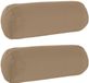 vidaXL Taie d'oreiller - 2 pièces - HEERLEN - Taupe - Ø 15 x 40 cm - Polyester