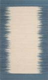 Safavieh Tribal Inspired Indoor Flatweave Vloerkleed, Kelim Collectie, KLM961, Beige & Lichtblauw, 122 x 183 cm