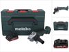 Metabo W 18 L BL 9-125 Snoerloze haakse slijper 18 V 125 mm borstelloos + 1x accu 4.0 Ah + metaBOX - zonder lader