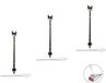 Woodland Scenics H0 Parklantaarn Dubbel WJP5632 – 3 stuks