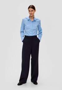 s.Oliver BLACK LABEL Straight Fit Pantalon - Donkerblauw