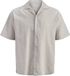 JACK&JONES JJEBREEZE LINEN BLEND RESORT SHIRT SS SN Heren Overhemden L Katoen Linnen Beige