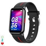 DAM H76 Smart-armband met spannings- en O2-monitor, waterdicht, weer- en app-meldingen, 4,6 x 0,9 x 3,1 cm, kleur: zwart