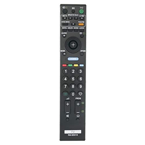 VINABTY RM-ED016 afstandsbediening compatibel met Sony BRAVIA TV KDL40V4220 KDL40V4230 KDL46V4000 KDL46V4210 KDL52V4000 KDL52V4210 KDL32E5520 KDL32V5500 KDL-32V5500 KDL32V5610 KDL-32V5800