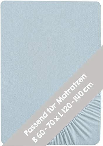 Roba Hoeslaken Jersey Lil Planet turkoois 70x140 cm - Lichtblauw - Katoen