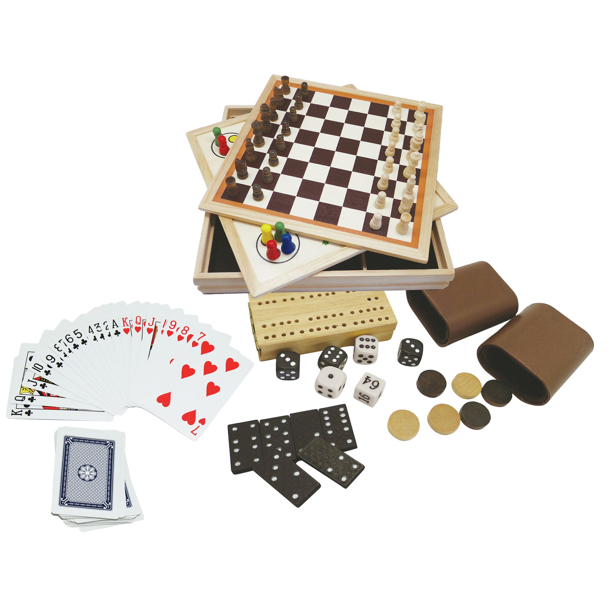 Clown Games 9-in-1 Wooden Games Box