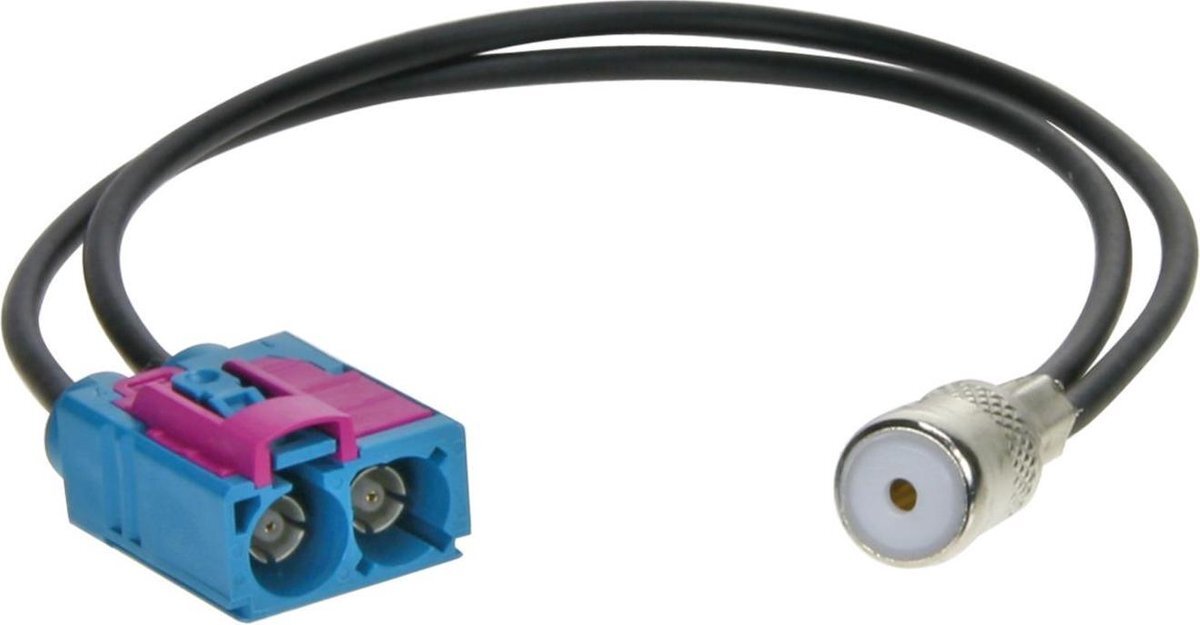 ACV 1521-22 ISO dubbele Fakra antenneadapter voor Audi/Seat/Skoda/VW