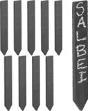 Relaxdays plantenlabels moestuin - set van 10 - 20 x 3 cm - plantenstekers - leisteen