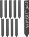 Relaxdays plantenlabels moestuin - set van 10 - 20 x 3 cm - plantenstekers - leisteen