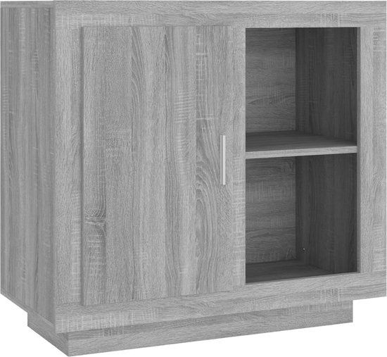 vidaXL Dressoir 80x40x75 cm grijs sonoma eikenkleurig