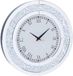 Happiq Horloge mural Opulence - Argent - Miroir mural rond - 80cm