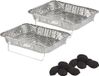 La Dehesa Wegwerp BBQ/Barbeque grills - 2x - 31 x 23 x 6 cm