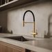 Pure.Sink Robinet de cuisine PS8110-60 or en or brossé PVD avec eau filtrée
