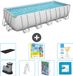 Bestway Rechthoekig Power Steel Zwembad - 640 x 274 x 132 cm - Grijs
