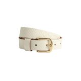 Petrol Industries Plus Size leren riem ecru