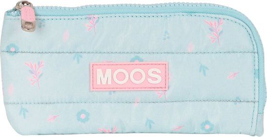 MOOS Schoolpennenzak Moos Garden 23 x 11 x 1 cm Turkoois