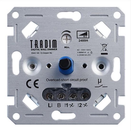 Tradim LED Dimmer inbouw - 3-500W - Fase afsnijding