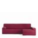 Eysa Bi-elastische bankhoes voor chaise longue, met lange mouw, rechterkant rechts, bordeaux, design Harlem