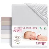 babybay Jersey hoeslaken Deluxe zachtgrijs