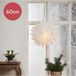 STAR TRADING Decoratieve ster Cliff, papier, zonder fitting wit Ø 60cm
