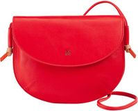DUDU Skye Crossbody tas Leder 21 cm - Dames - flamingo pink