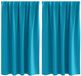 vidaXL Blackout Gordijnen met Ringen 2 st Turquoise 140 x 140 cm