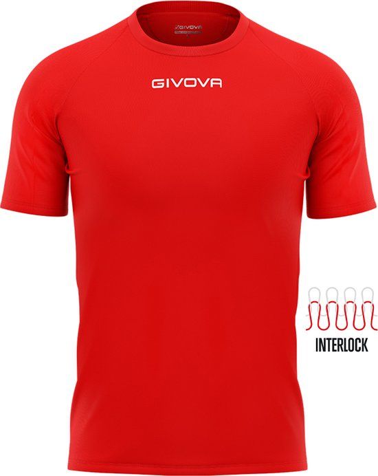 givova Capo, T-shirt voor heren, rood, maat M