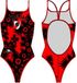 Turbo River Plate Flowers Maillot de bain Rouge,Noir S Femme