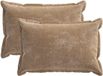 vidaXL Taie d'oreiller 2 pièces Marron 50 x 70 cm Chenille Tissu