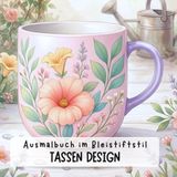 Tassen Design Ausmalbuch
