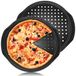 Solidchoice - Set de 2 poêles à pizza en acier au carbone de 14 pouces