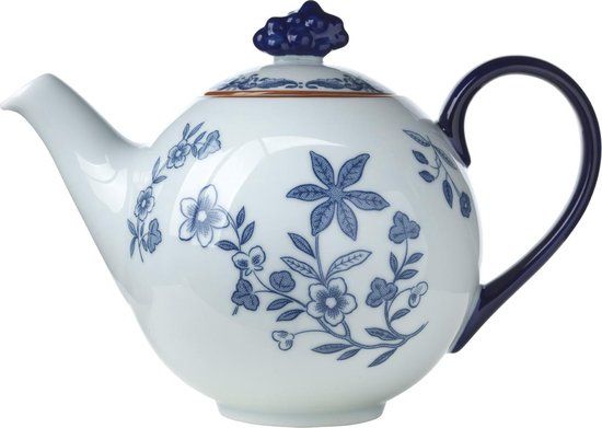 Rörstrand Ostindia Theepot - 1.2 l - Blauw - Porselein