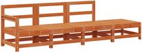 vidaXL Section Sofa Units Washable Brown 252 x 62 x 70.5 cm