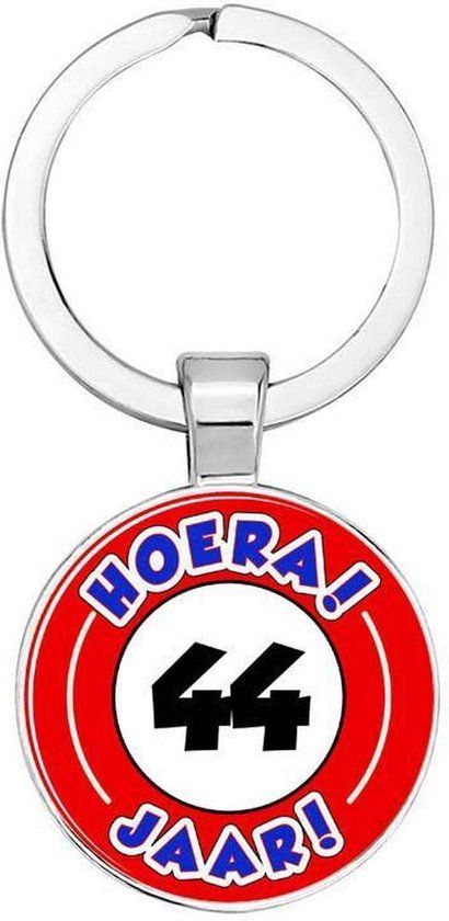 Akyol - Hoera 44 jaar Sleutelhanger - Verjaardag - Jarige job - Unisex