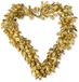 vtwonen Kerstkrans Hart - Metaal - Goud - 21x20 cm
