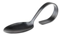 APS 00693 gourmetlepel "Gunmetal", zwart, roestvrij staal 18/8, 4,5 cm x 12 cm x 4 cm