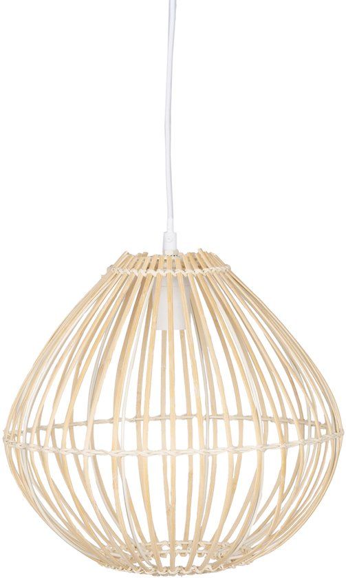 KidsDepot Hanglamp Fiep Rotan Druppel Naturel