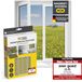 EASYmaxx Insect Protect Vliegengaas voor ramen met magnetische bevestiging, op maat te snijden muggennet, insectenbescherming voor ramen tot 150 x 180 cm, muggenbescherming, magneet, eenvoudige, zwart, 1 stuk