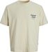 Jack & Jones T-shirt Jornorrebro Typo Tee Ss Crew Neck N 12282898 Antique White Hommes Taille - XL