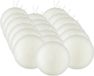 Gerimport Kerstballen 24x stuks - wit kunststof glitters - D5 cm